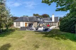 A significant residence, with swimming pool, and arguably Bearsden's largest home.