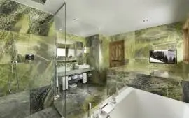 Quiet, in a hamlet of private chalets.