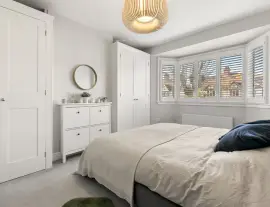 Stylish and spacious family home with off-street parking for two cars and a superb 21-meter-long…