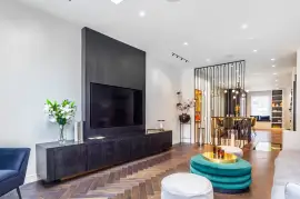 An impressive house with a garden and roof terrace on Battersea Church Road