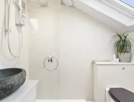 A stunningly renovated four-bedroom house in a quiet residential street with a south-facing garden.