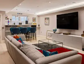 Exceptional family home at the end of a terrace with a superb entertainment room in prime Kensington