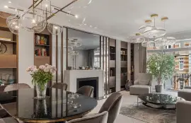 Stylish three-bedroom apartment with balcony in the heart of Knightsbridge
