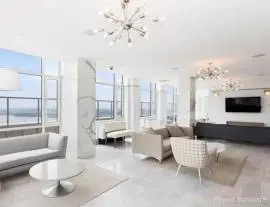 Luxury two-level full-service apartment