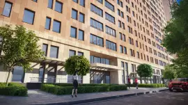 The apartment is located in a business class building 